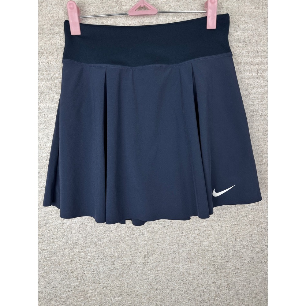 Nike Court Advantage Women's Navy Dri-FIT S Pleated Flouncy Tennis Skirt Skort